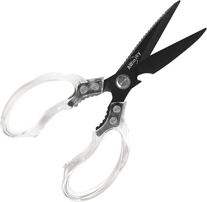 AWinjoy Kitchen Scissors, Heavy Duty Sharp Kitchen Shears, Stainless Steel & by AWinjoykitchenshears