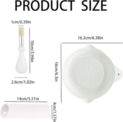 Ceramic Grater Plate for Ginger, Vegetables and Fruits in Kitchen - Image 3