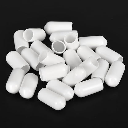uxcell 20pcs Rubber End Caps 7mm ID Vinyl Round End Cap Cover Screw Thread - Image 4