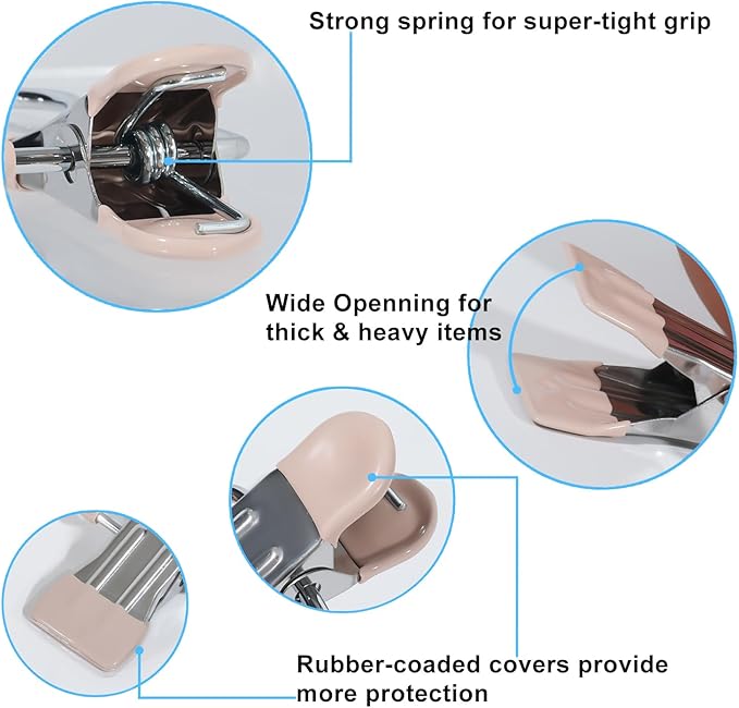 15/30Pcs Upgrade Double Head Clamp Dipped Clothespin for Laundry Hooks with Clips, Boot Holder, Hanging Clips, Portable Multifunctional Hangers Single Clip Space Saving for Jeans, Hats (30, Pink)