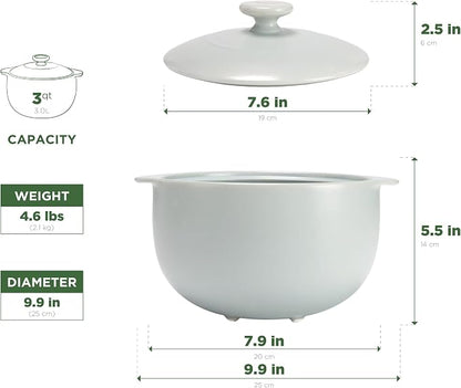 Minh Long 3.17 qt Porcelain Clay Pot - Image 7