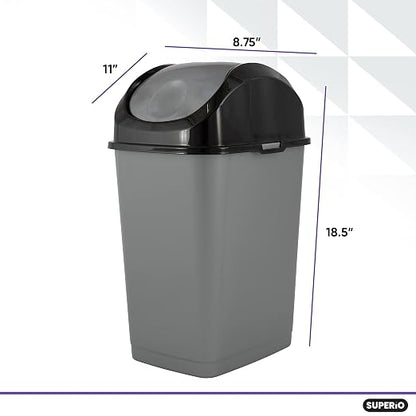 Superio Small Trash Can for Dorm - Image 2