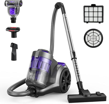 Aspiron 1700W Canister Vacuum Cleaner, 32Kpa Bagless Vacuum Cleaner, 2 by aspiron