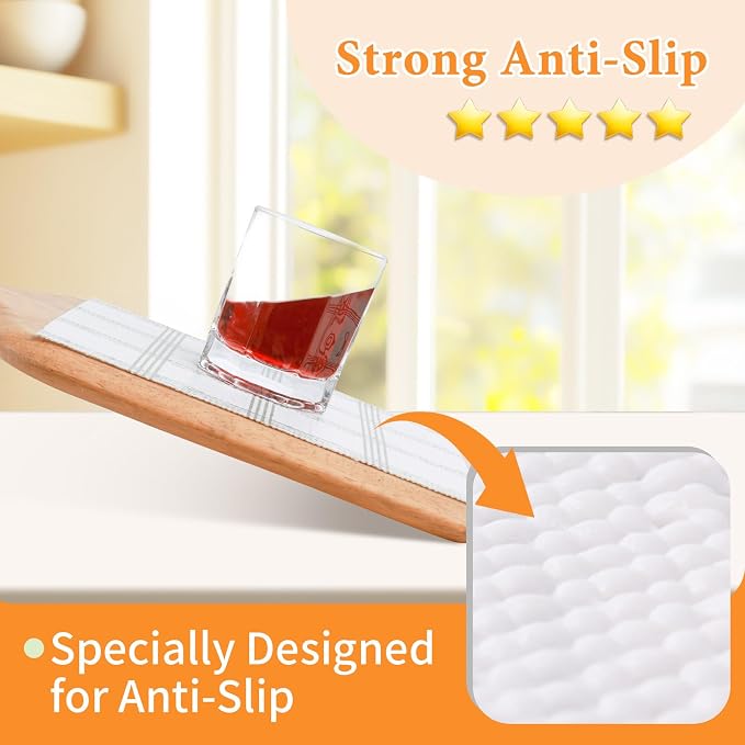 Shelf Liner for Kitchen Cabinets Non Adhesive Drawer Liner Non-Slip Thickened - Image 2