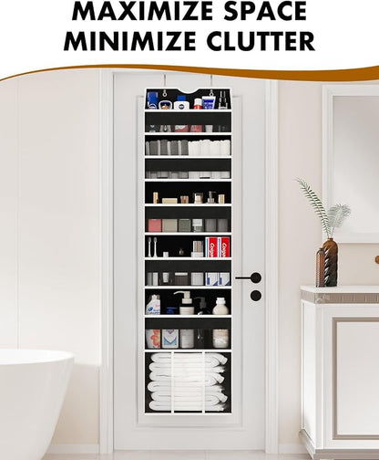 Over The Door Organizer Storage - 50lb Heavy Duty 6 Shelf Over Door Organizer - Image 6