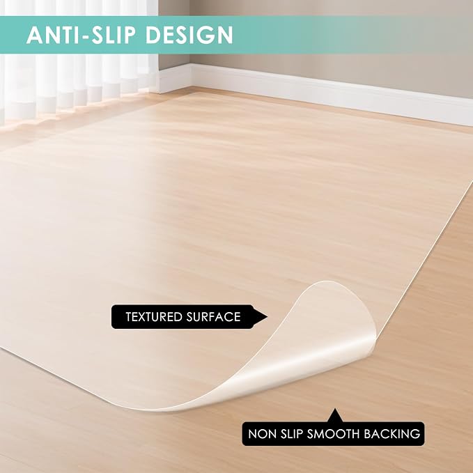 Vicwe Office Chair Mat for Hardwood Floor, Computer Chair Mat for Hardwood - Image 6