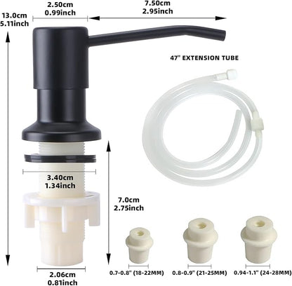 Soap Dispenser for Kitchen Sink, Built in Sink Soap Dispenser, Countertop Soap - Image 6