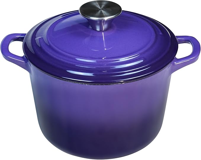 Flavehc Dutch Oven Pot with Lid 1.8 qt Cast Iron Dutch Oven by FLAVEHC