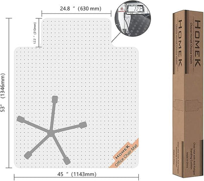 Office Chair Mat for Carpet, Transparent Carpet Protector Mat for Office Chairs - Image 7