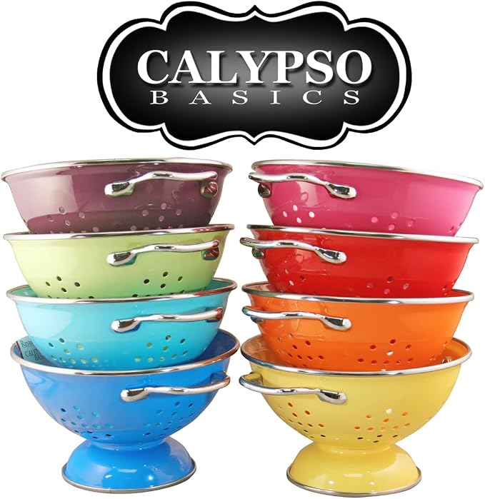 Calypso Basics by Reston Lloyd Powder Coated Enameled Colander - Image 7
