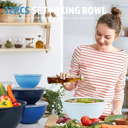 BoxedHome BPA Free Plastic Round Mixing Bowl - Image 6