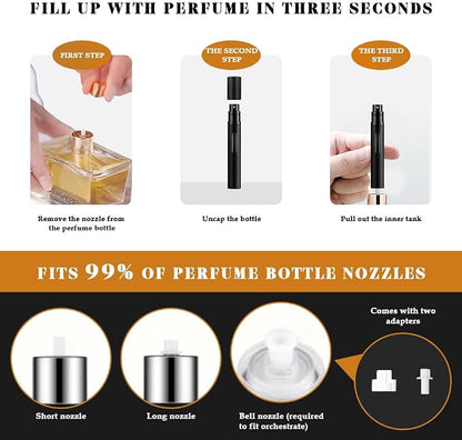 10ml Perfume Atomizer Travel Refillable, Bottom-Filling Fragrances Perfumes - Image 8