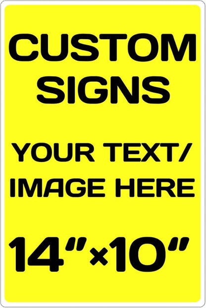 Personalized Aluminum Metal Signs by Repaly