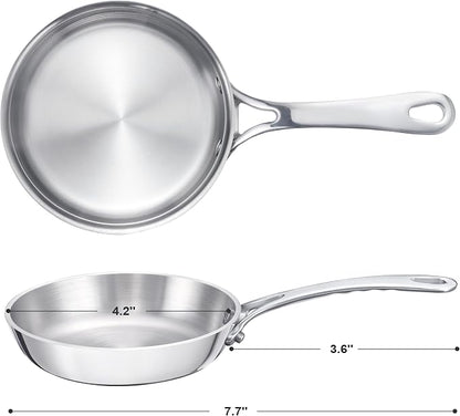 Mini Sauce Pan, Tri-Ply Stainless Steel Pot - Image 2