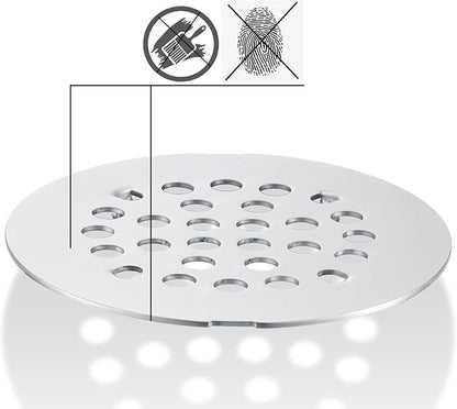 rrajj 4-1/4 Inch Round Snap-in Shower Floor Drain Cover Replacement Cover - Image 3