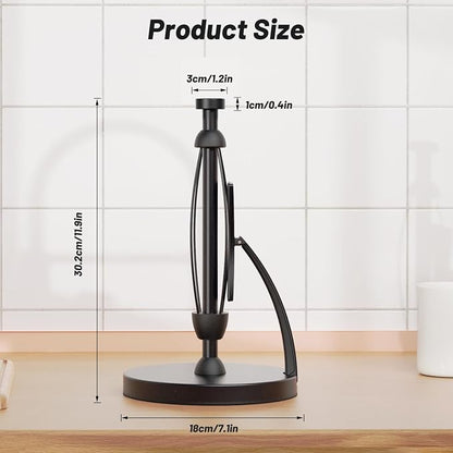 VEHHE Paper Towel Holder Countertop, One-Handed Tear, Stainless Steel, Stand - Image 5
