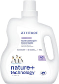 ATTITUDE Liquid Laundry Detergent, EWG Verified, HE Compatible, Plant-Based & Vegan, Natural Laundry Soap, Lavender Scent, 40 Loads, 67.6 Fl Oz