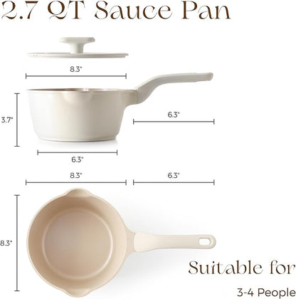 PRICUSIS Ceramic Nonstick Saucepan - Image 8