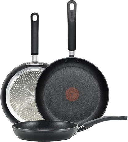 T-Fal Experience Non Stick Fry Pan Set 3 Piece, 12 Inch Induction Oven Broiler by T-falbrand