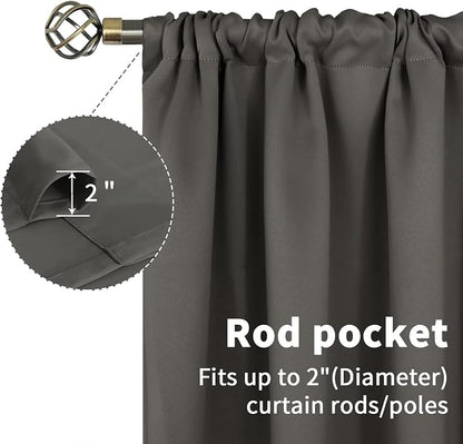 BGment Rod Pocket Blackout Curtains - Image 4