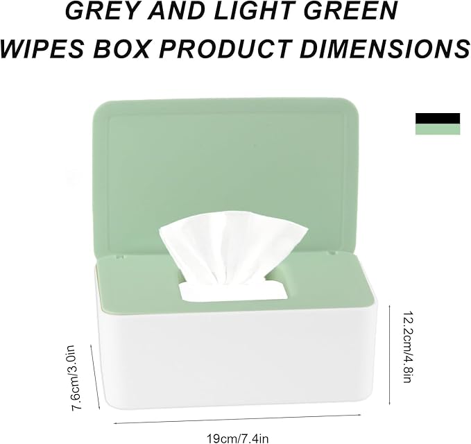 2Pcs Diaper Wipes Dispenser, Refillable Wipe Container, Wipe Container - Image 2