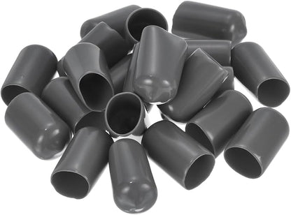 uxcell 20pcs Rubber End Caps 12mm ID Vinyl PVC Round Tube Bolt Cap Cover Screw - Image 4