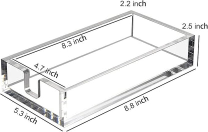 HIIMIEI Acrylic Napkin Holder for Bathroom, Acrylic Guest Towel Holder - Image 2