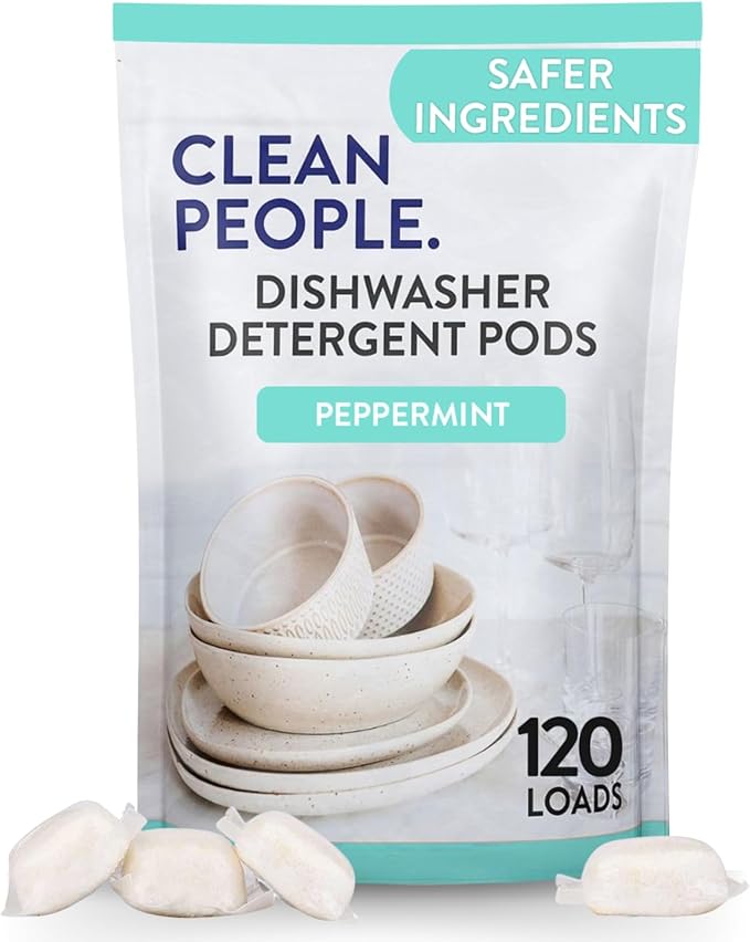 The Clean People Dishwasher Detergent Pods | Cuts Grease and Rinses Sparkling by CleanPeople