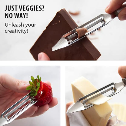Rada Cutlery Vegetable Peeler, 1.75" Stainless Steel Swiveling Blade - Image 4