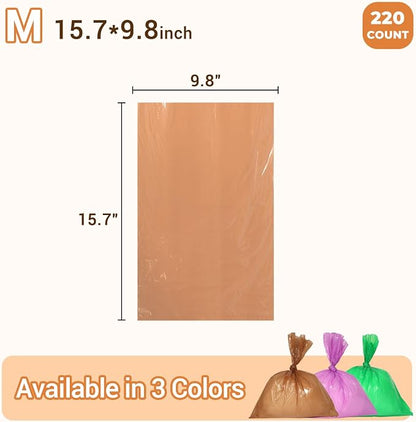Odor Sealing Small Trash Bags Home & Food Use M-220 Count Disposable Bags - Image 4