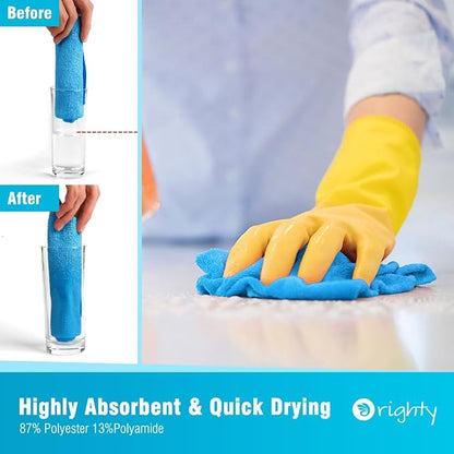Orighty Cleaning Cloths, Shop Towels 50 Pack, Shop Rags Reusable, Microfiber - Image 3