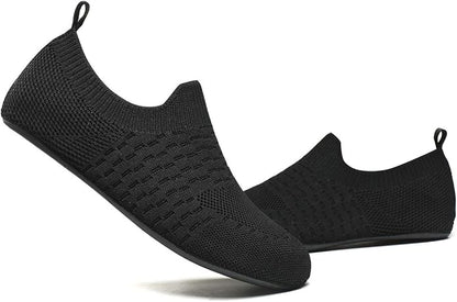 QZKDM Lightweight Slip on Grip Indoor House Slippers Barefoot Non Slip Home - Image 5