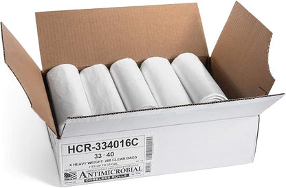 Aluf Plastics High Density Trash Bags, 33 Gallon, 16 Micron, - Image 2