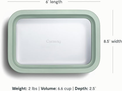 Caraway 6pc Glass Food Storage Set – 6.6 Cup Food Containers - Image 3