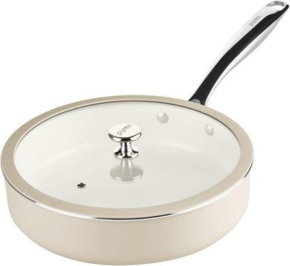 Pyrex 10.8-Inch Deep Fry Pan Ceramic Cookware by Pyrex