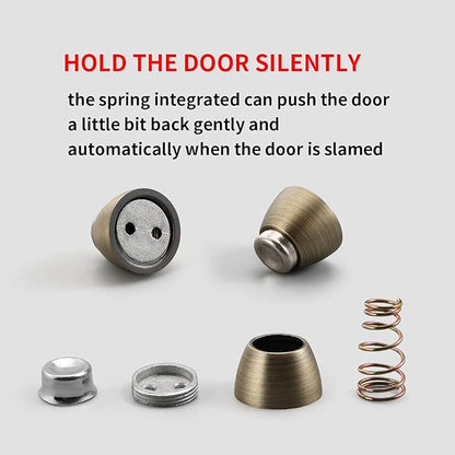 YAGU Magnetic Door Stopper 2 Pack, Zinc Alloy Brushed Bronze Door Stops Door - Image 8