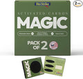 Odor Magic - Activated Charcoal Fridge Deodorizer - Better than Baking Soda - Peel & Stick Kitchen Deodorizer & Air Freshener for Trash Cans, Fridge, Compost, Drawers - Made in USA (1 Pack)