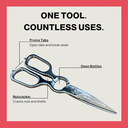 Heavy Duty Kitchen Scissors for Food — All Purpose Cooking Scissors, All - Image 6