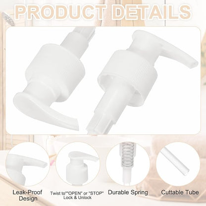 uxcell 16 Pcs Soap Dispenser Pump Heads Soap Dispensers Top Pumps Replacement - Image 3