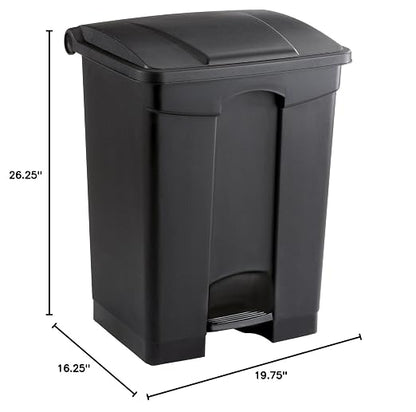 Safco Step On Plastic Trash Can - Image 6