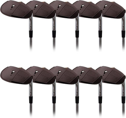 I Golf Iron Headcovers 10pcs PU Fit Both Right-Handed Clubs Golf Club Protector - Image 6