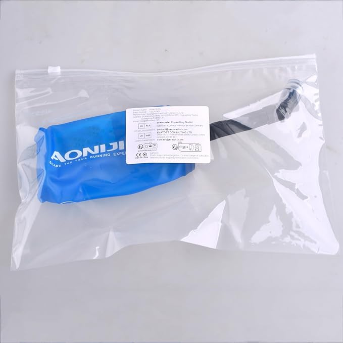 TRIWONDER TPU Soft Folding Water Bottles BPA-Free Collapsible Flask for Hydration Pack - Ideal for Running Hiking Cycling Climbing (350ml/11.83oz)