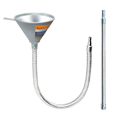 3Pcs 14.84" & 27.56" Steel Bendable Spout Funnel by Yuesstloo