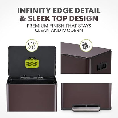 SIMPLI-Magic Infinity Edge 60L / 16 Gallon Kitchen Trash Can - Image 3