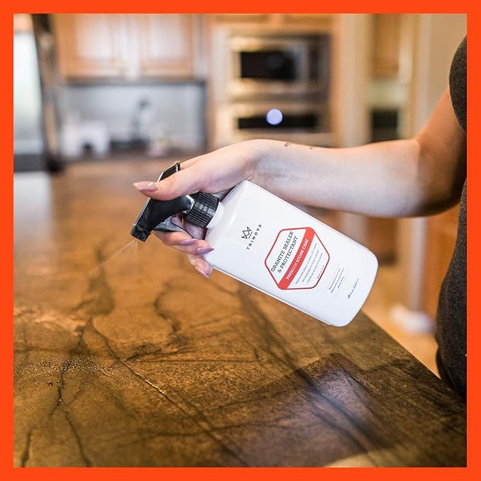TriNova Granite Sealer & Protector Gallon Refill- Made in USA, Best Stone Polish - Image 7
