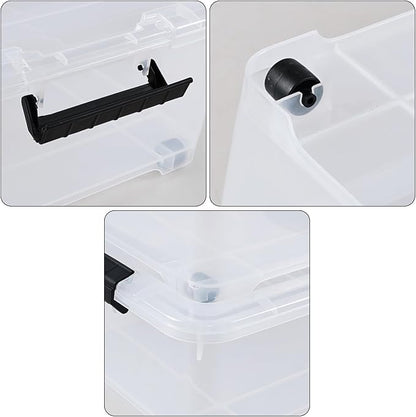 20 Quart Stackable Plastic Under Bed Bins - Image 3