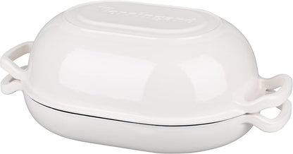VORRINGARD Enameled Cast Iron Sourdough Bread Oven, Dutch Oven, Loaf Cast Iron - Image 8
