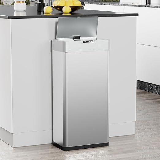 TLSUNNY 13.2 Gallon Motion Sensor Trash Can, Touchless Automatic Garbage Can - Image 9