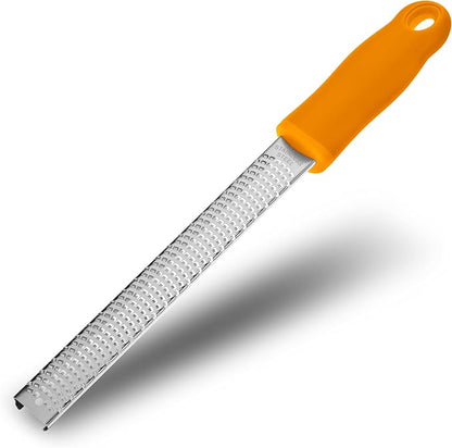 Lemon Zester, Stainless Steel Kitchen Cheese Grater, Plastic Cover Ergonomic by ALLWIN-HOUSEWARE