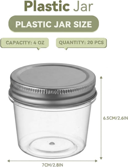 novelinks 4 oz Small Plastic Jars - Image 2